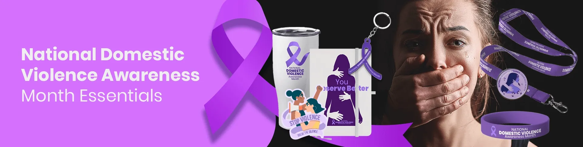 CustomPhoneWalletsNow.com National Domestic Violence Awareness Month