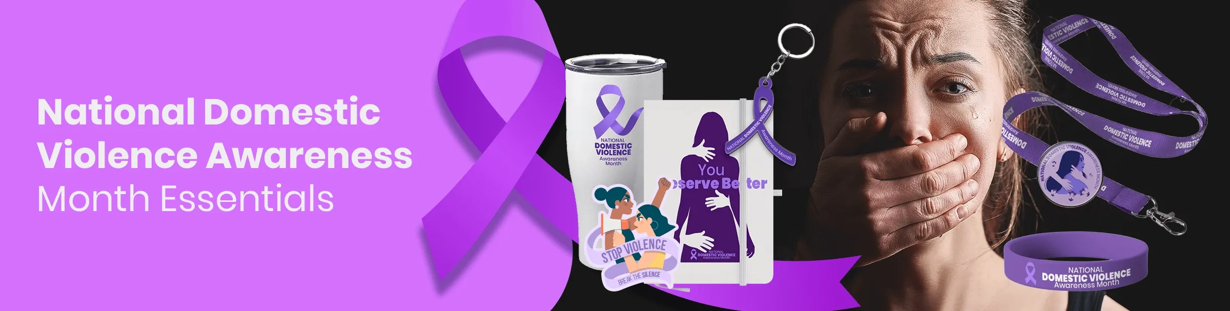 CustomPhoneWalletsNow.com National Domestic Violence Awareness Month