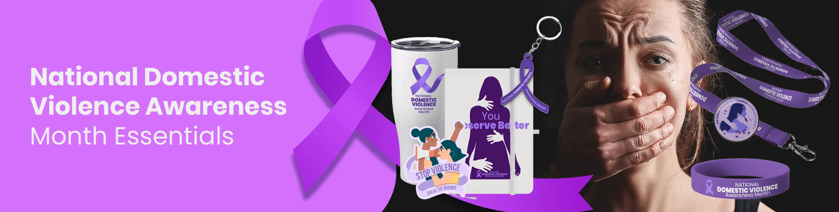 CustomPhoneWalletsNow.com National Domestic Violence Awareness Month