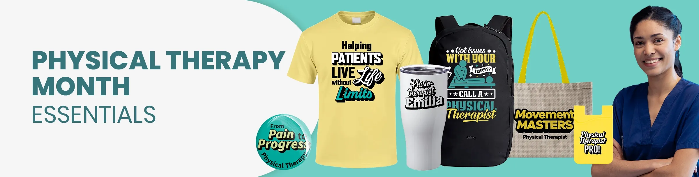 CustomPhoneWalletsNow.com Physical Therapy Month
