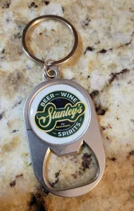 CustomPhoneWalletsNow.com - Multi-use Alloy Bottle Opener Keychain
