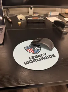 CustomPhoneWalletsNow.com - Custom Round Mouse Pad