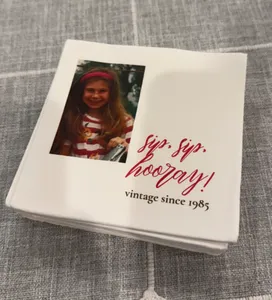 CustomPhoneWalletsNow.com - Custom Beverage Napkin