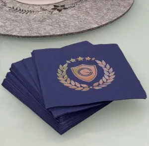 CustomPhoneWalletsNow.com - Custom Foil Stamped Beverage Napkin