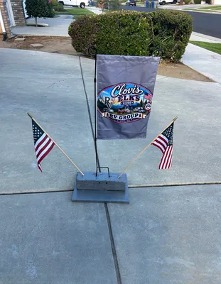 Garden Flag - It will be displayed along with 30 others at the Clovis Elks RV Group camp events