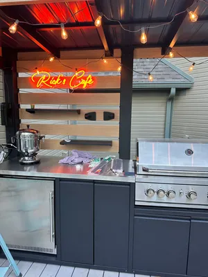 Custom Neon Sign - Beautiful sign my brother-in-law Ricky needed it for his outdoor kitchen Its the perfect touch