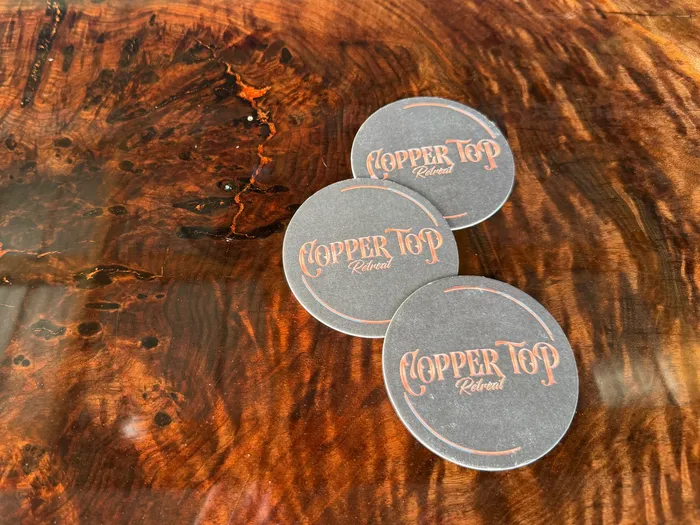 CustomPhoneWalletsNow.com - Kraft Paper Coaster