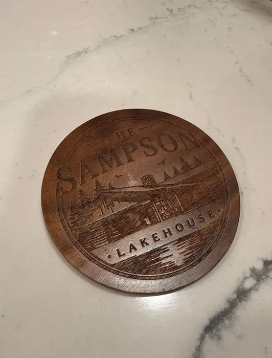 CustomPhoneWalletsNow.com - Custom Handmade Walnut Coaster