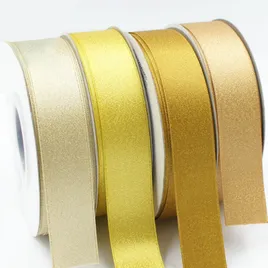 Gold/Silver Purl Double Face Satin Ribbon - Custom Phone Wallets Now