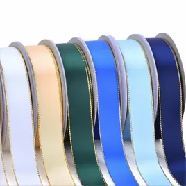 Metallic Edge Double Face Satin Ribbon - Custom Phone Wallets Now