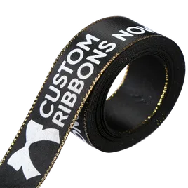 Metallic Edge Satin Ribbon - Custom Phone Wallets Now