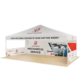 Custom Outdoor Trade Show Displays Heavy Duty 20ft X 10ft - Custom Phone Wallets Now