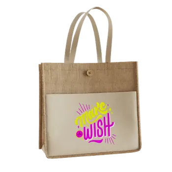 Jute Tote Bags - Custom Phone Wallets Now