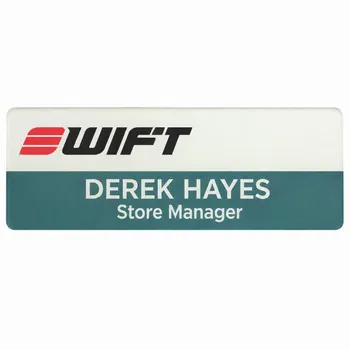 Acrylic Name Badges - Custom Phone Wallets Now