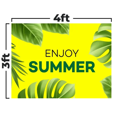 4 x 3 ft - Custom Phone Wallets Now