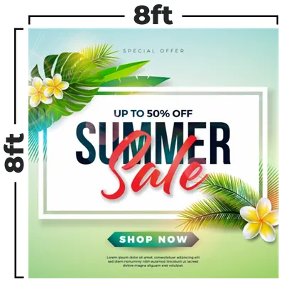 8 x 8 ft - Custom Phone Wallets Now