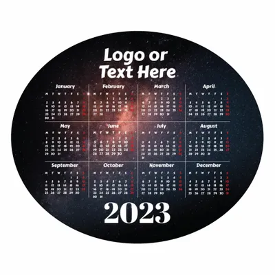 Galaxy Mousepad Calendar