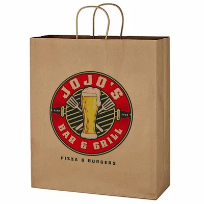 Custom Kraft Paper Brown Shopping Bag