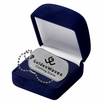 Blue Velvet Box - Custom Phone Wallets Now