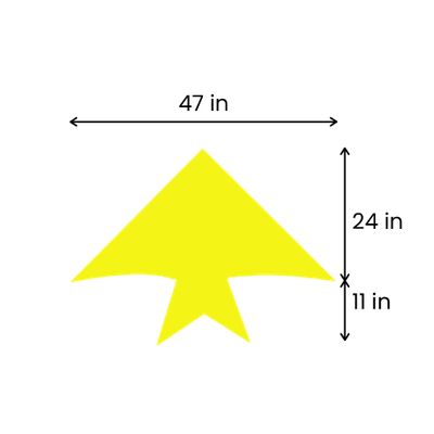 24in L x 47in W (11in Tail Length)