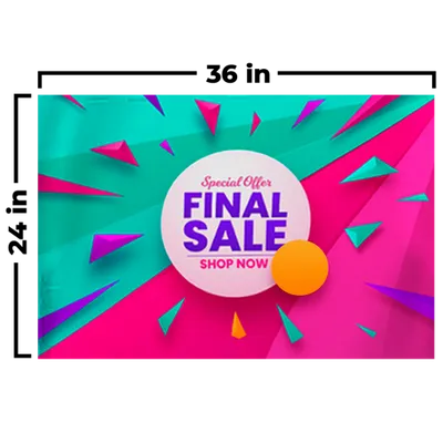 36 x 24 in - Custom Phone Wallets Now