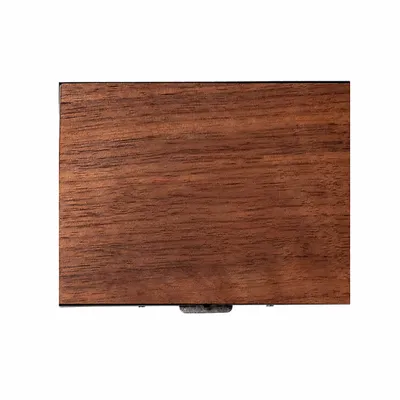 Walnut with Black Frame - Custom Phone Wallets Now