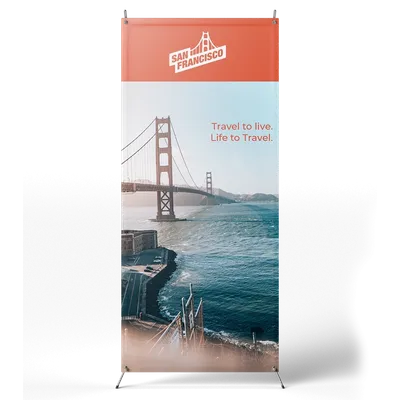 Korean Style X Banner Stands - Custom Phone Wallets Now