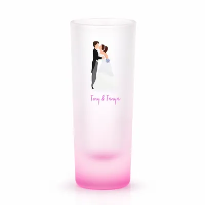 Radiant Base Frosted Tall Shot Glass - Custom Phone Wallets Now