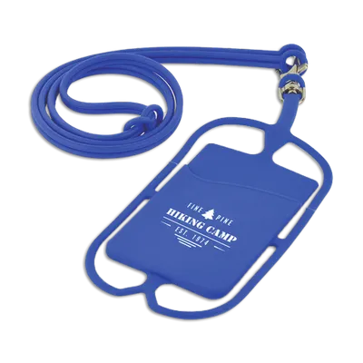 Lanyard Silicone Phone Wallet Holder - Custom Phone Wallets Now