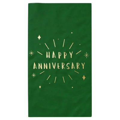 Custom Foil Stamped Towel Napkin - Custom Phone Wallets Now