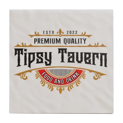 Custom Linen Beverage Napkin - Custom Phone Wallets Now