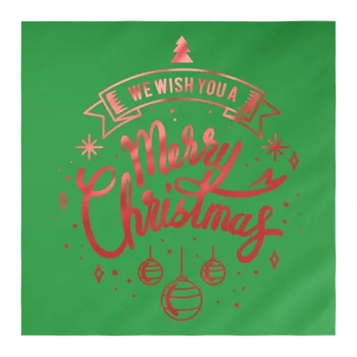 Custom Foil Stamped Luncheon Napkin - Custom Phone Wallets Now