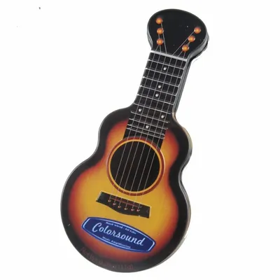 Gold Acoustic Guitar Shaped Mint Tin - Custom Phone Wallets Now