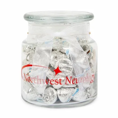 22oz. Glass Jar - Hershey's Chocolate Kisses - Custom Phone Wallets Now