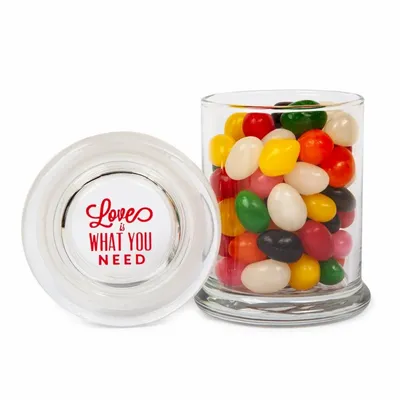 Glass Gourmet Jar - Jelly Beans - Custom Phone Wallets Now