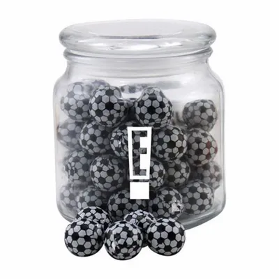 Jar with Chocolate Soccer Balls - SG400 - Custom Phone Wallets Now