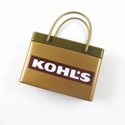Gold Shopping Bag Tin - Custom Phone Wallets Now