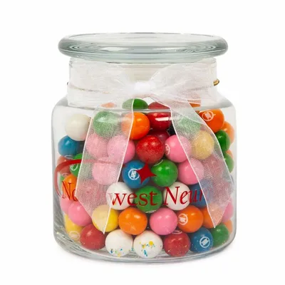 22oz. Glass Jar - Rainbow Bubble Gum - Custom Phone Wallets Now