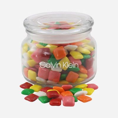 Jar with Mini Chicklets Gum