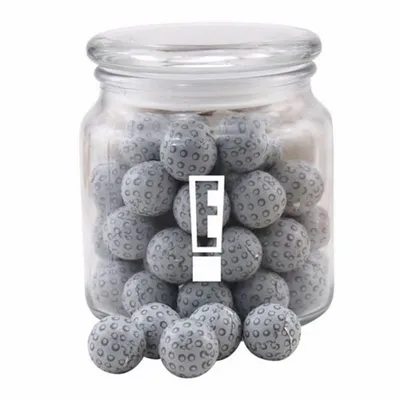 Jar with Chocolate Golf Balls - SG400 - Custom Phone Wallets Now
