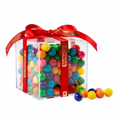 Cube Acrylic Gift Jars - Mini Gumballs - Custom Phone Wallets Now