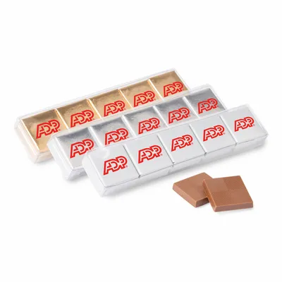 Ten Piece Chocolate Foiled Square Acetate - Custom Phone Wallets Now