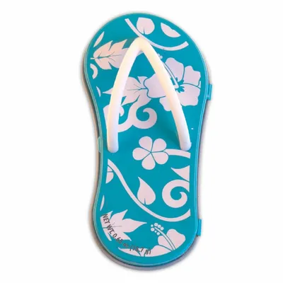 Hibiscus Blue Flip Flop Mint Tin - Custom Phone Wallets Now