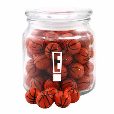 Jar with Chocolate Basketballs - SG400 - Custom Phone Wallets Now