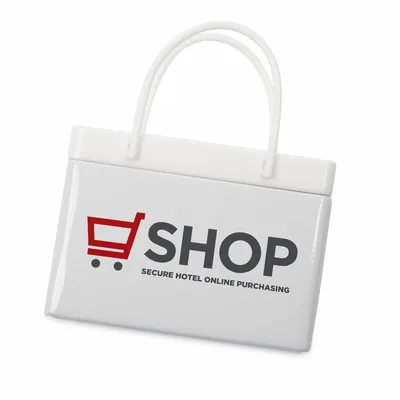 White Shopping Bag Tin - Custom Phone Wallets Now