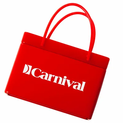 Red Shopping Bag Tin - Custom Phone Wallets Now