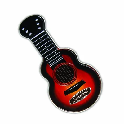 Red Acoustic Guitar Shaped Mint Tin - Custom Phone Wallets Now