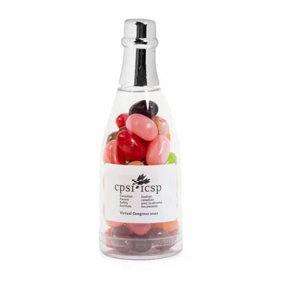 Champagne Bottle with Jelly Belly - Custom Phone Wallets Now