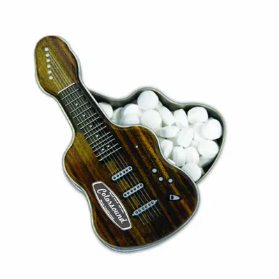 Electric Guitar-Shaped Mint Tin - Custom Phone Wallets Now