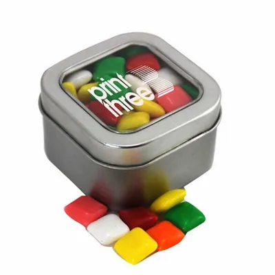 Window Tin with Mini Chicklets - SBF2500 - Custom Phone Wallets Now